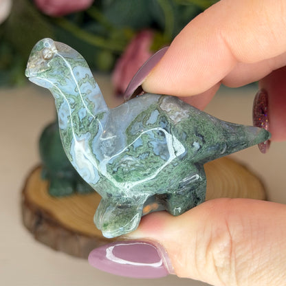 Moss Agate Dino (Intuitively Chosen)