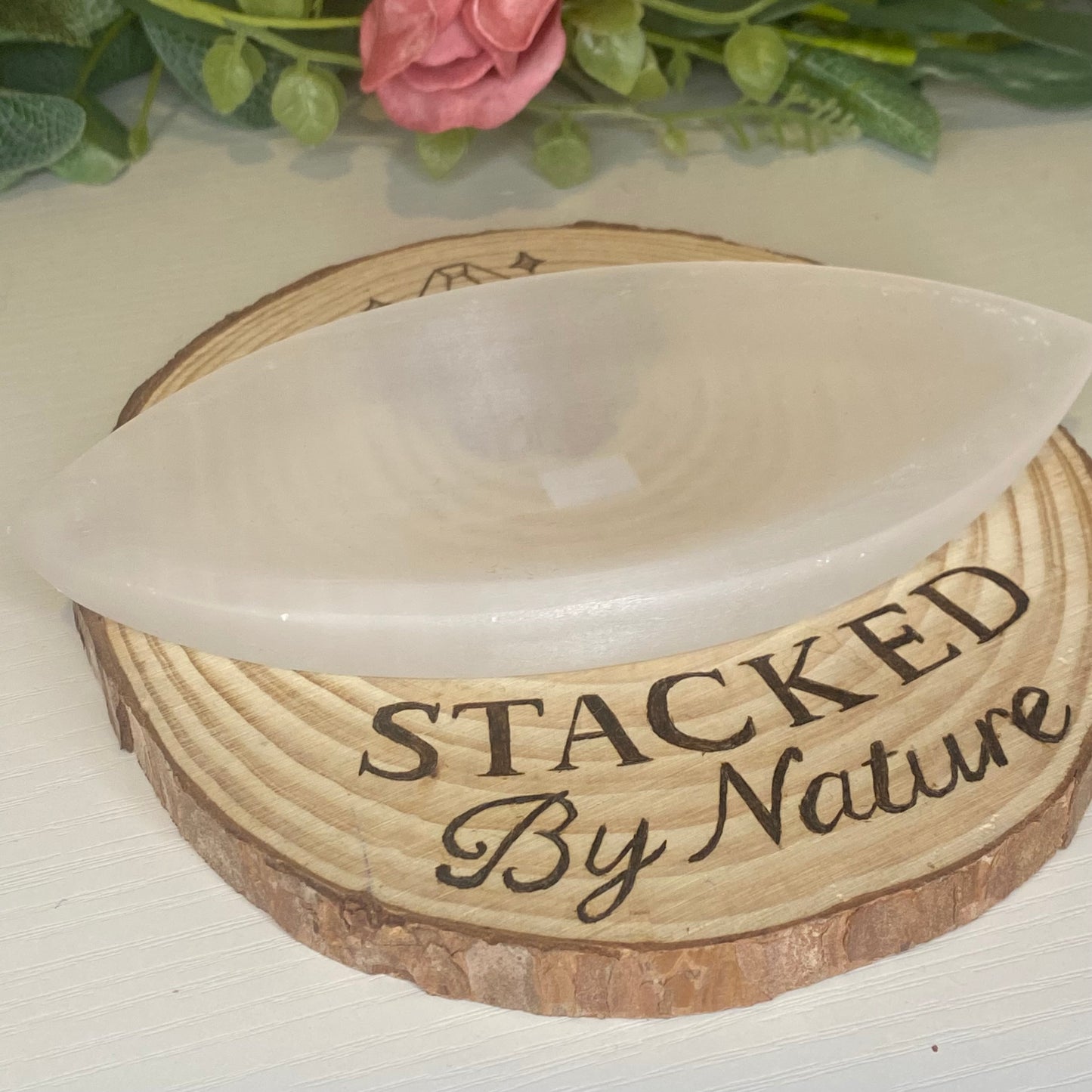 Satin Spar Selenite Dish