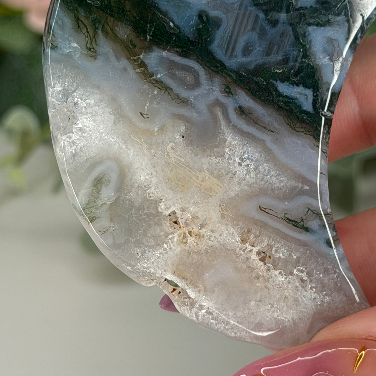 Moss Agate Moon A