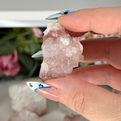 Apophyllite With Pink Chacedony