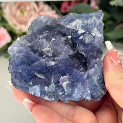 Blue Fluorite Specimen Stand Included