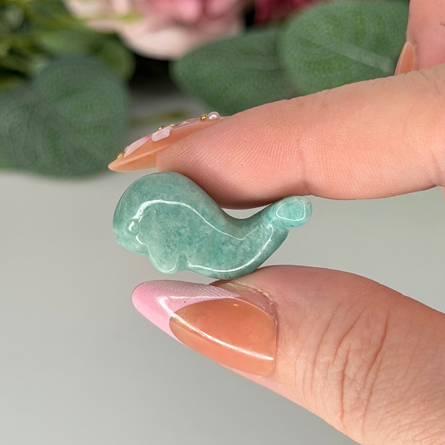 Mini Amazonite Whale