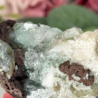 Green Apophyllite With Mordenite D