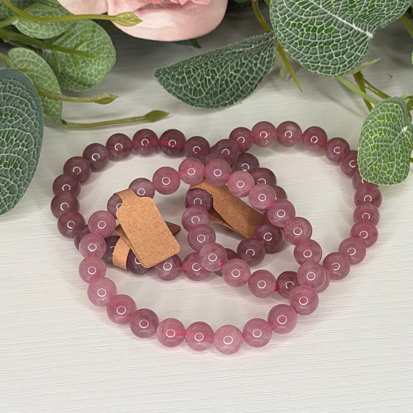 Lavender Rose Quartz Bracelet