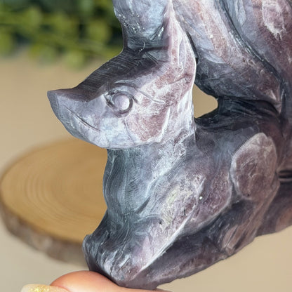 Purple Mica 9 Tailed Fox