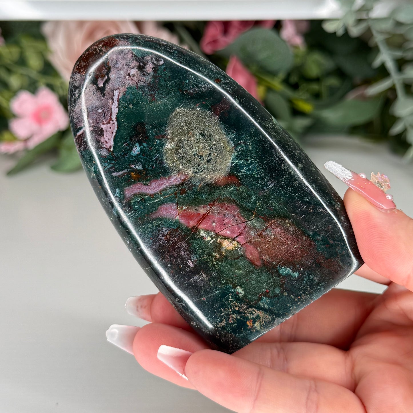 Green Jasper Freeforms