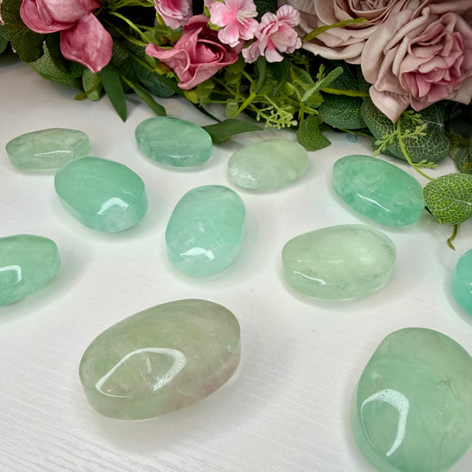 Green Fluorite Palmstones