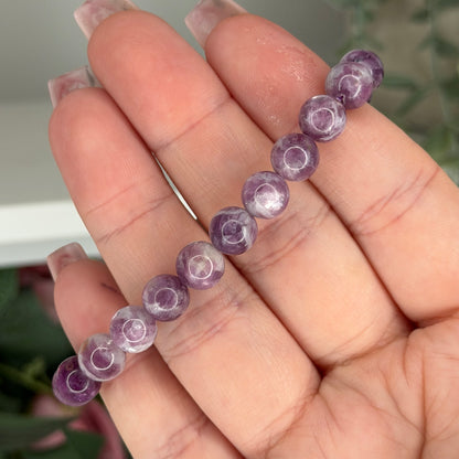 Purple Mica Bracelet (8mm)