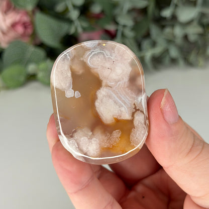 Flower Agate Palmstones