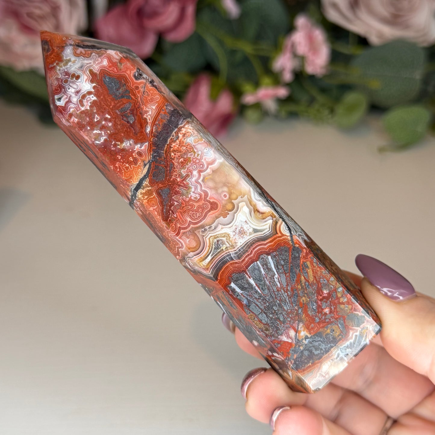 Mexican Lace Agate Towers