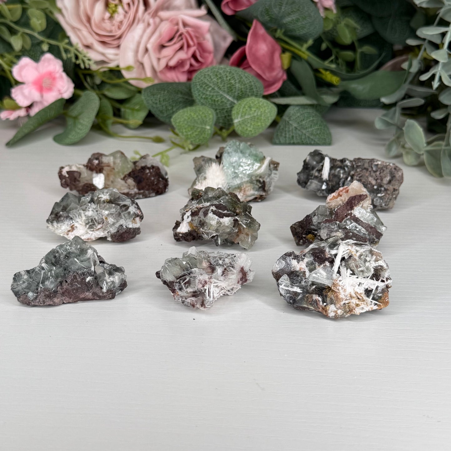 Green Apophyllite With Mordenite