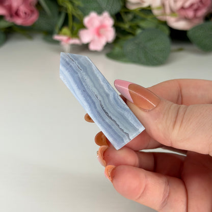 Blue Lace Agate Towers