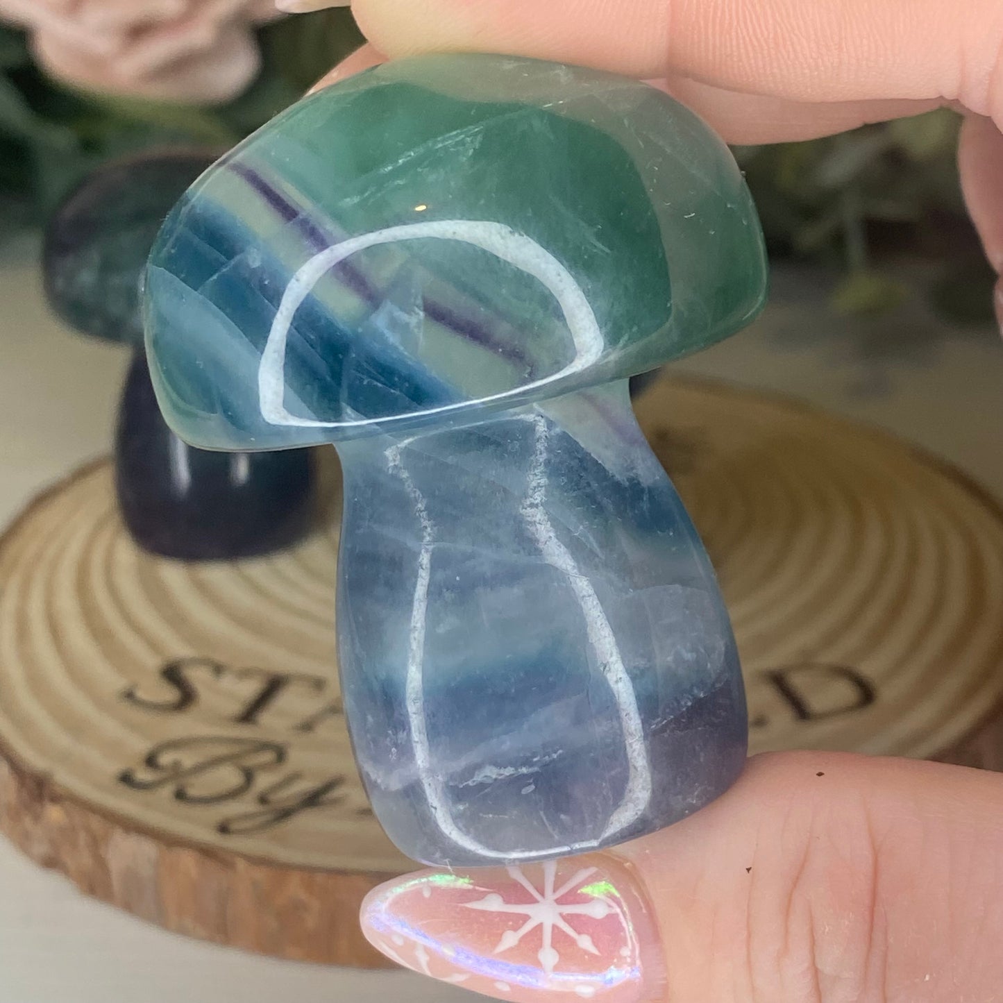 Fluorite Mushrooms