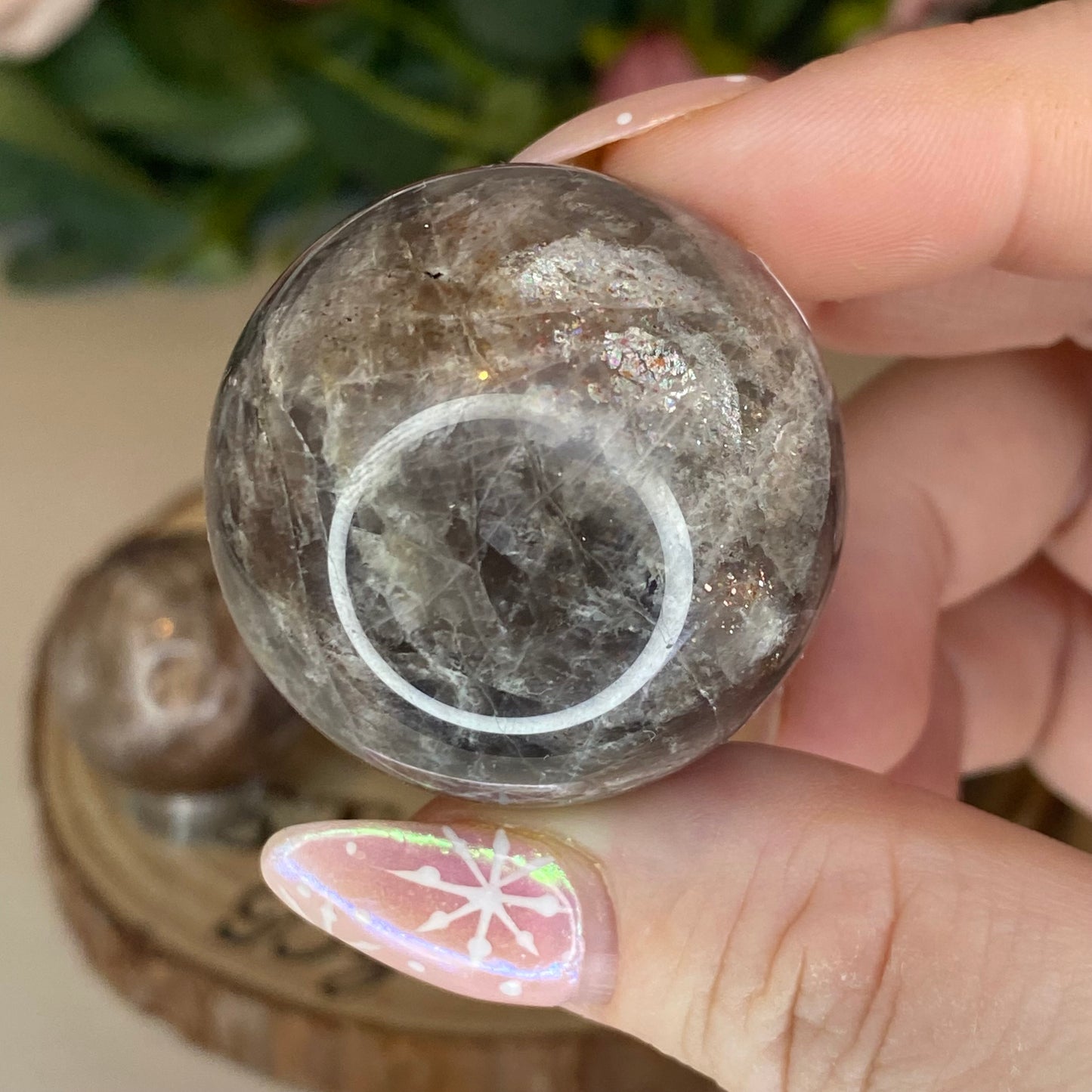 Chocolate Moonstone Spheres