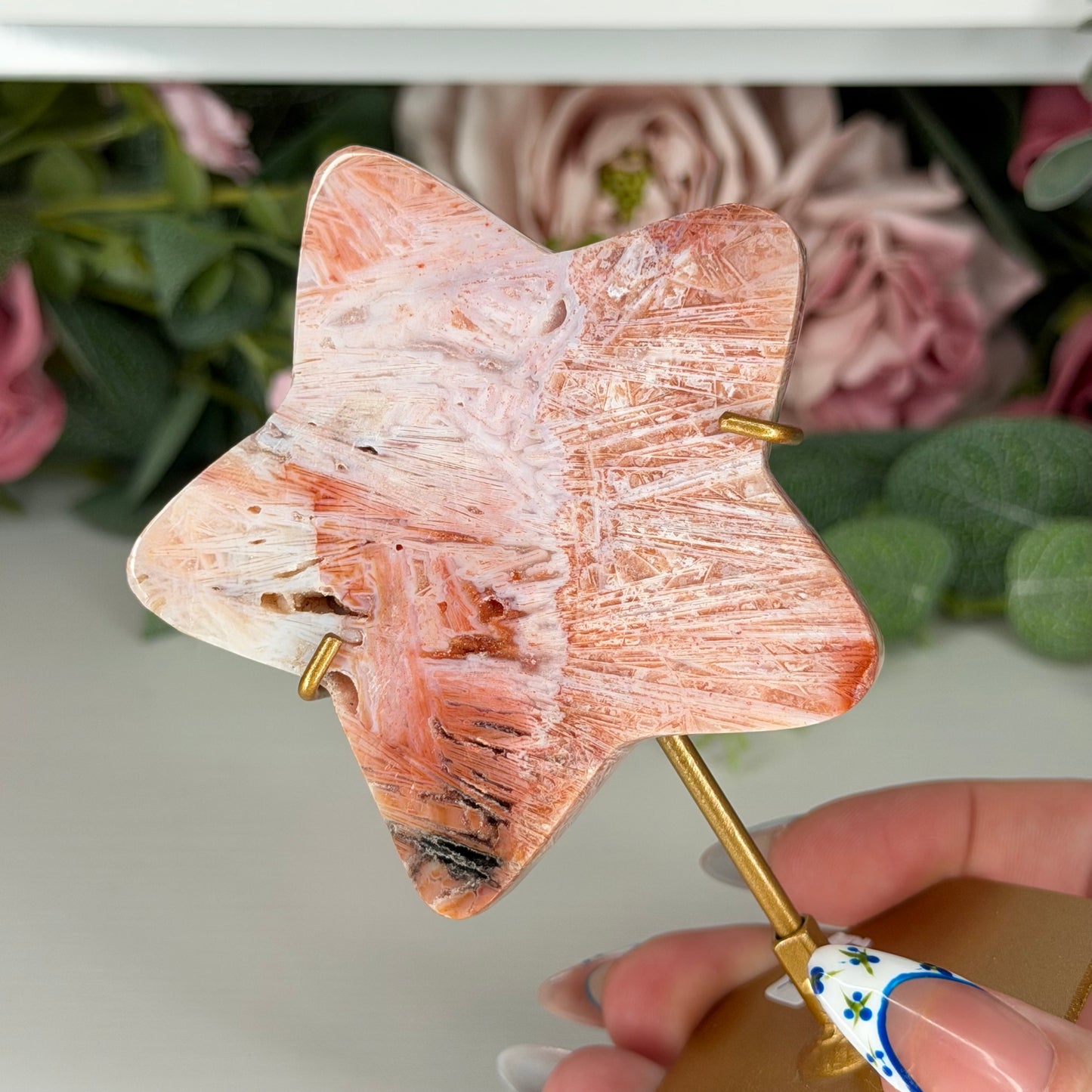 Pink Stick Agate Star B
