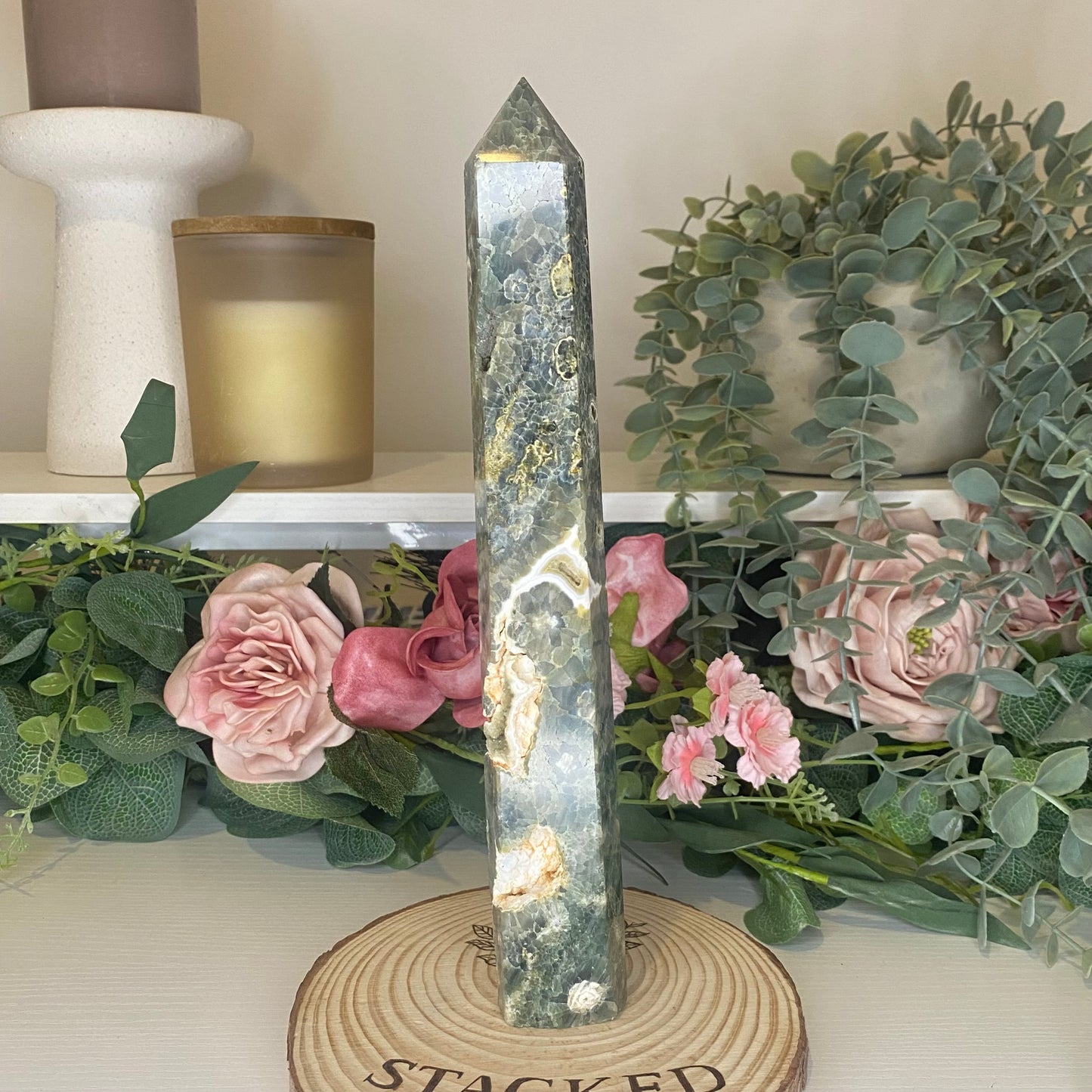 Rainforest Jasper Statement Tower (Imperfect)