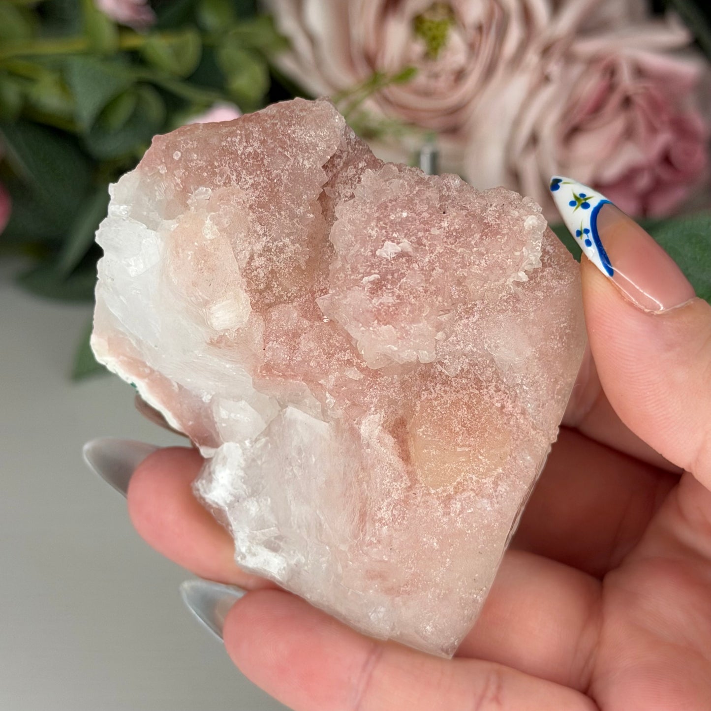 Apophyllite With Pink Chalcedony H