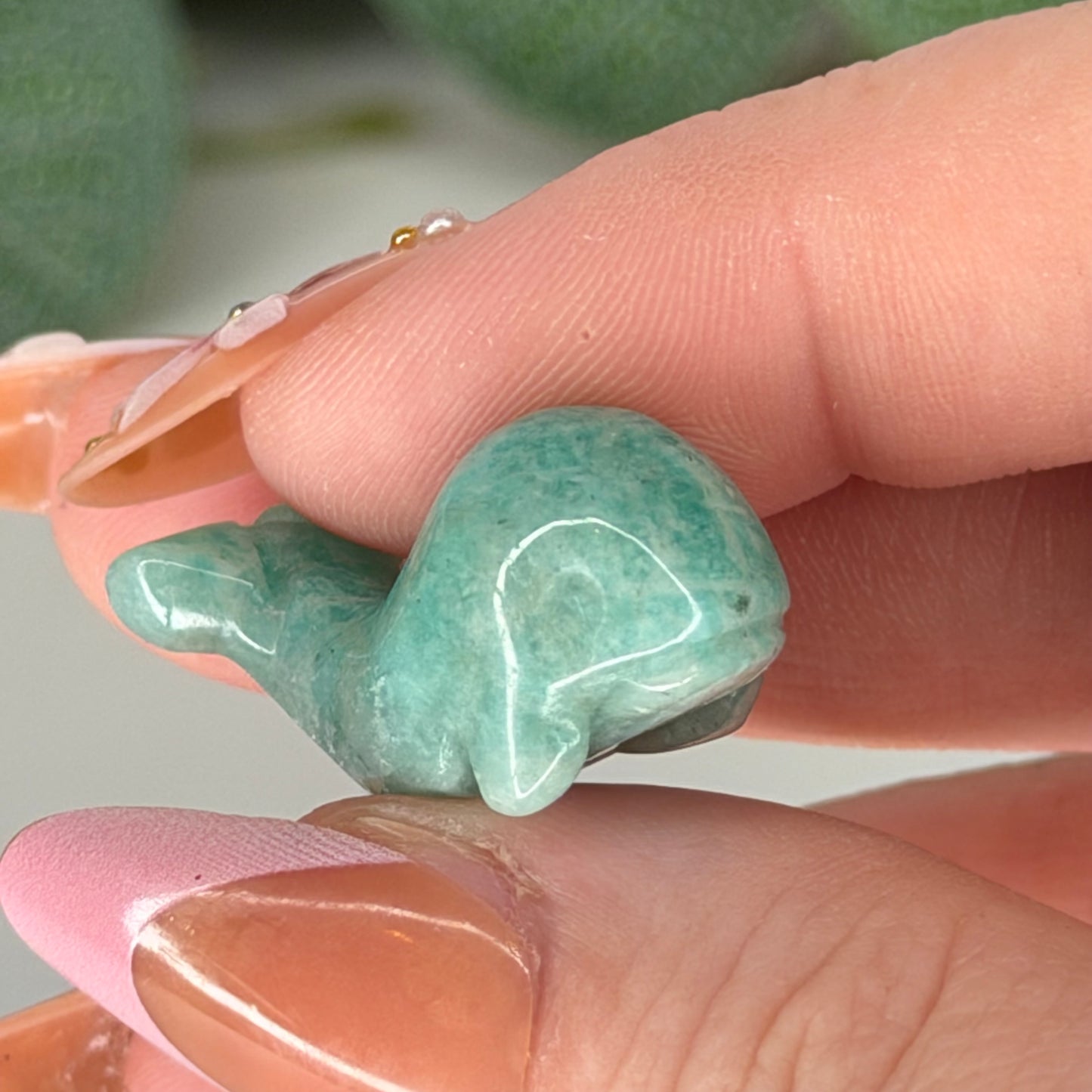 Mini Amazonite Whale