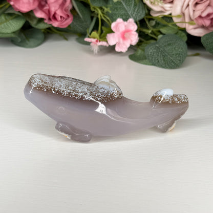 Druzy Agate Whales