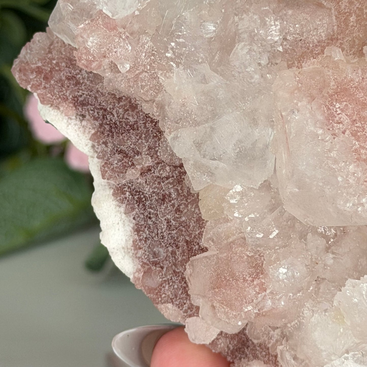 Apophyllite With Pink Chalcedony B