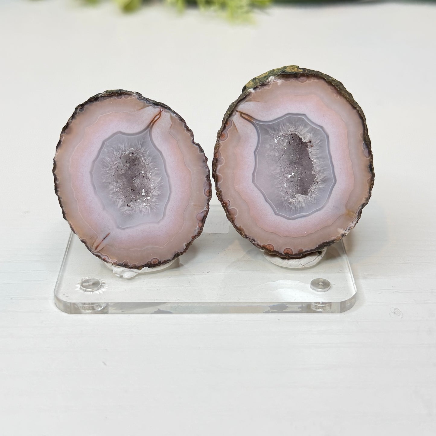 Zhanguo Agate Geode Pairs