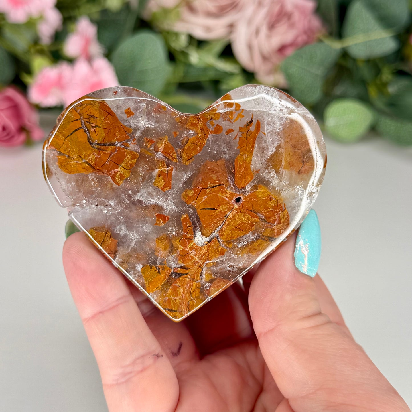Brecciated Jasper Hearts