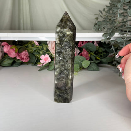 Green Mica Statement Towers (Imperfect)