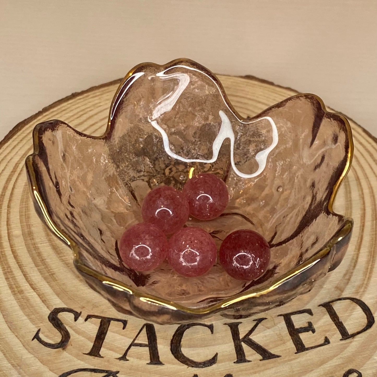 High Quality Strawberry Quartz Mini Sphere (Intuitively Chosen)