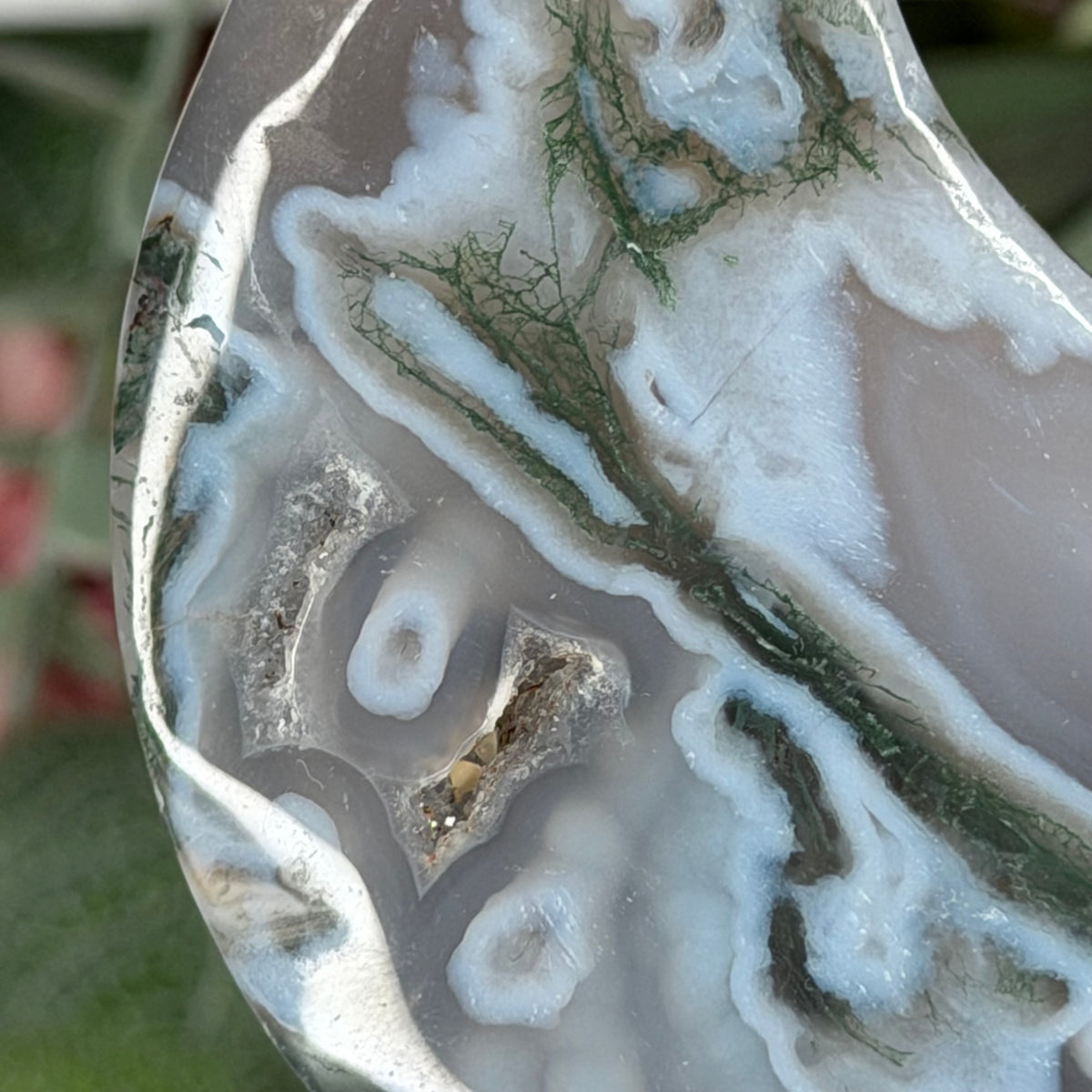 Moss Agate Moon E