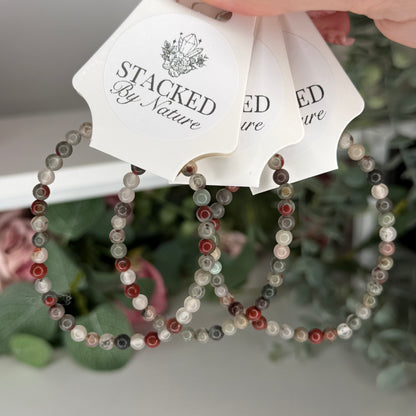 African Bloodstone Bracelet (4mm)