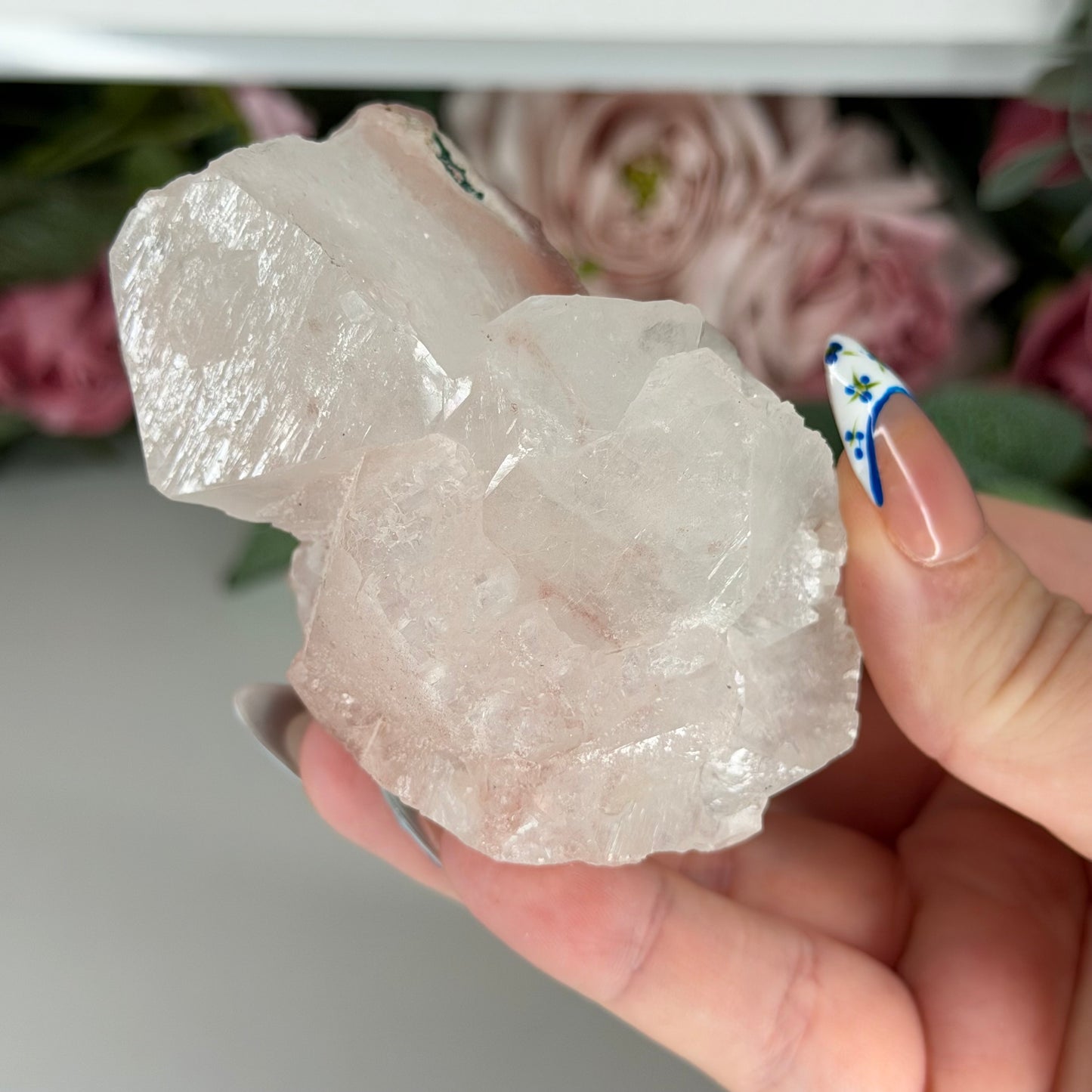 Apophyllite With Pink Chalcedony E