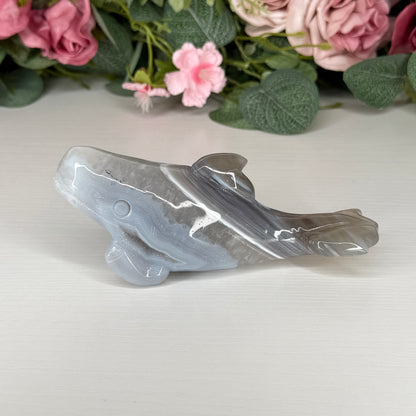 Druzy Agate Whales