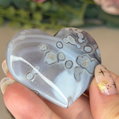 Swazi Agate Heart