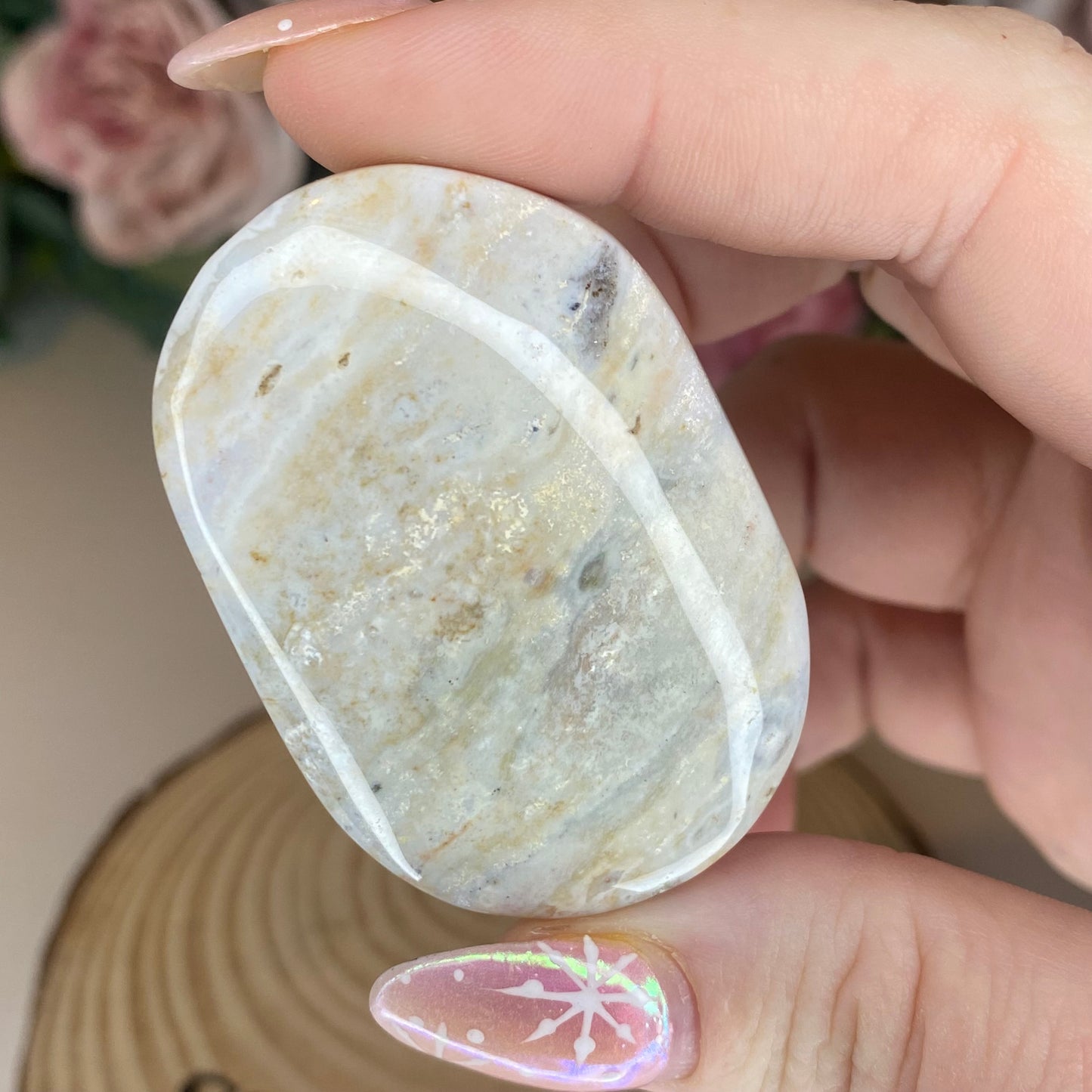 Pastel Ocean Jasper Palmstones
