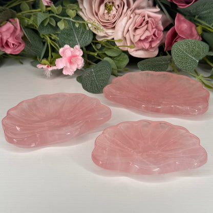 Rose Quartz Shell Dish