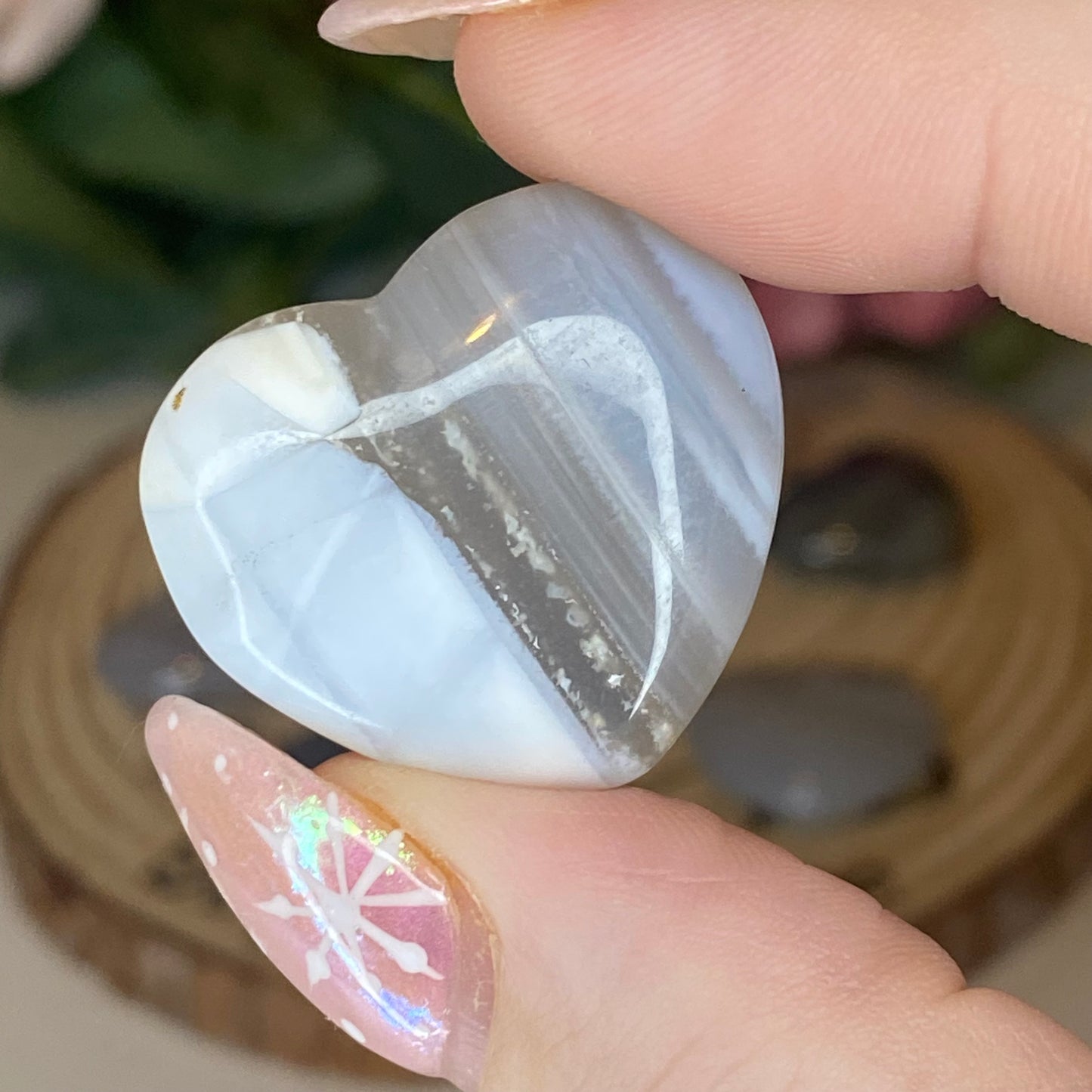 Banded Agate Heart (intuitively chosen)