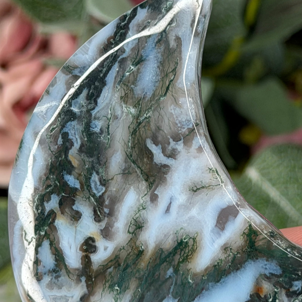 Moss Agate Moon C