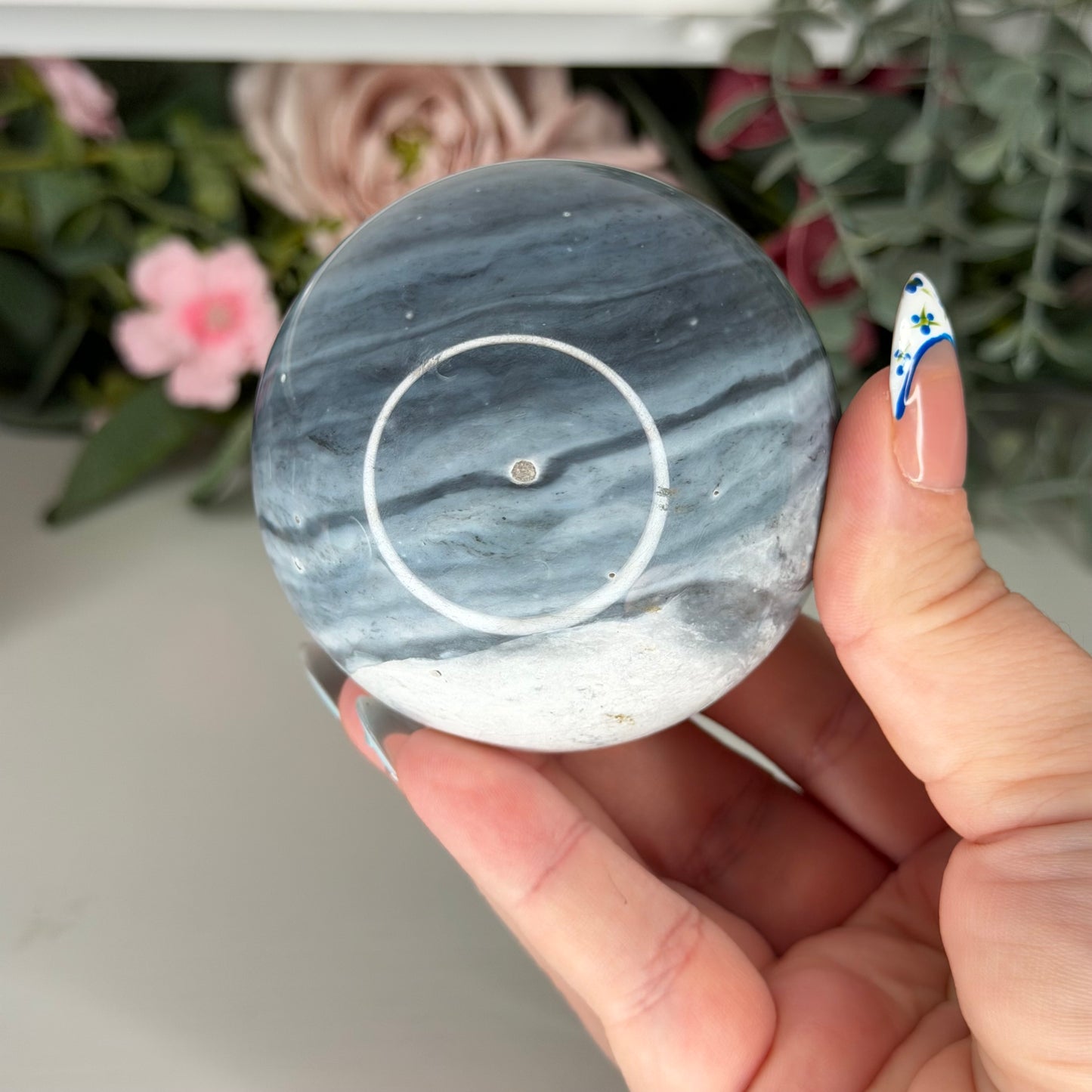 Blue Petrified Wood Spheres