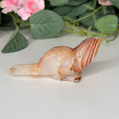 Carnelian Bird Carving