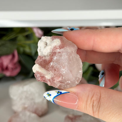Apophyllite With Pink Chacedony