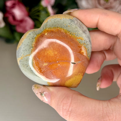 Polychrome Jasper Hearts