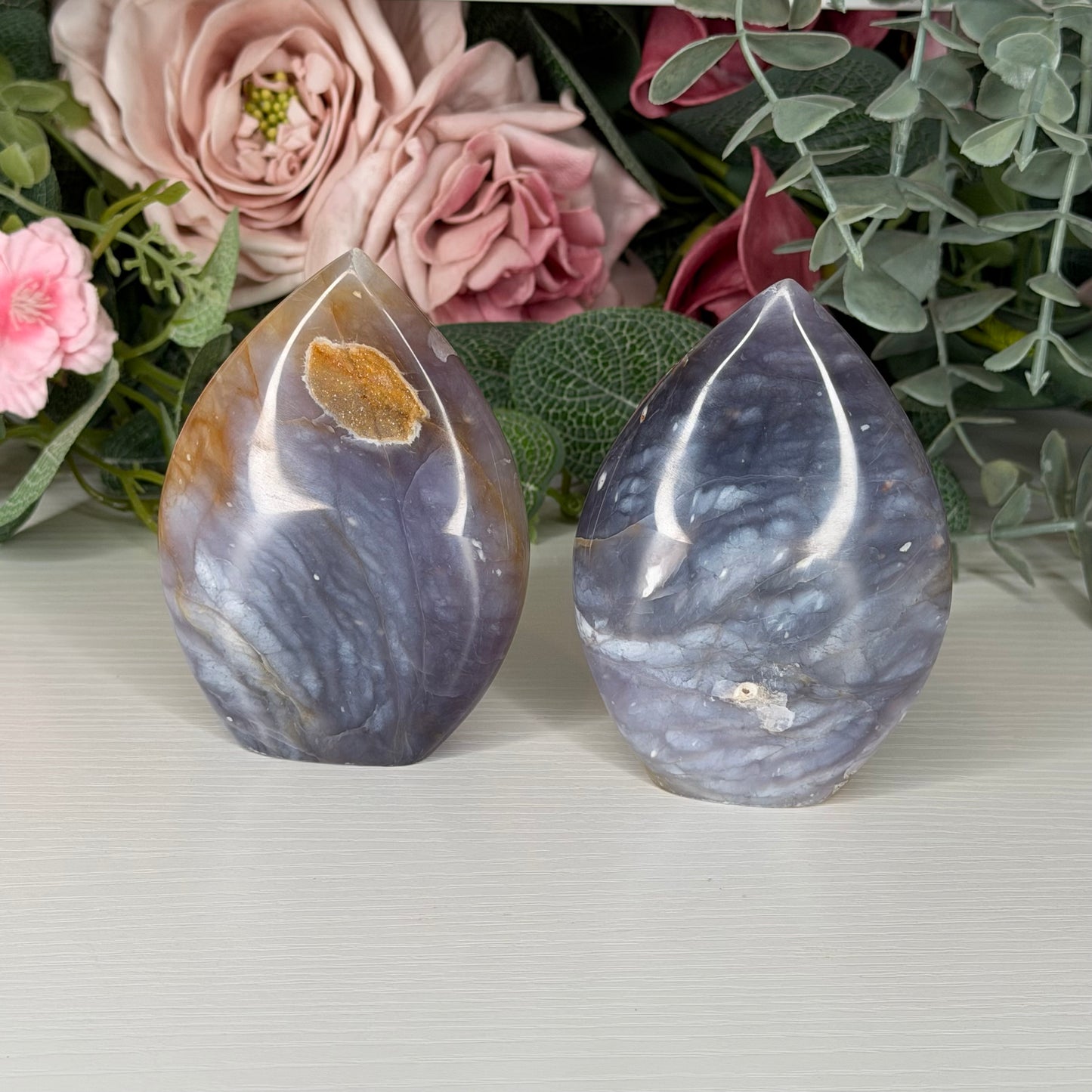 Purple Chalcedony Teardrop