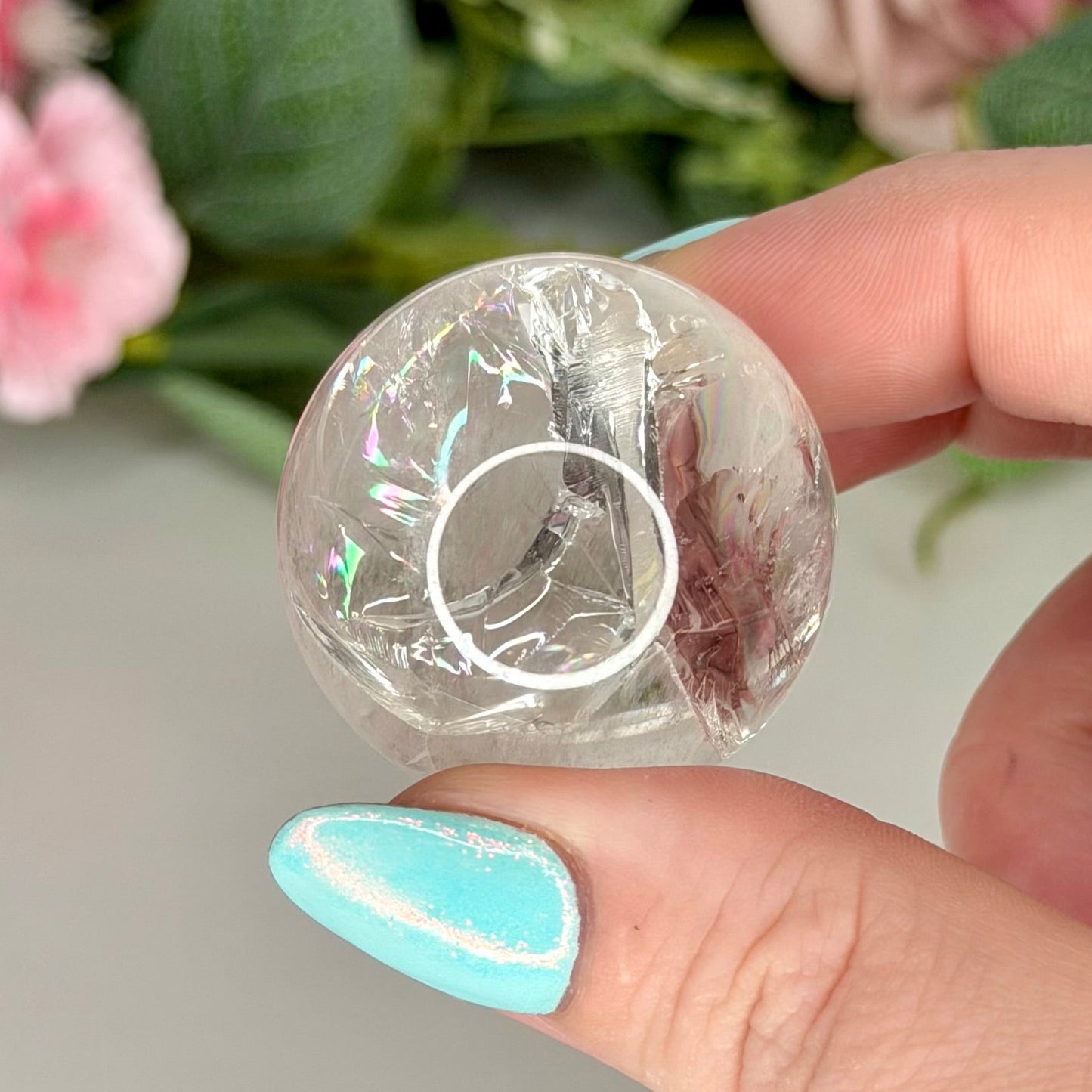 Rainbow Clear Quartz Spheres
