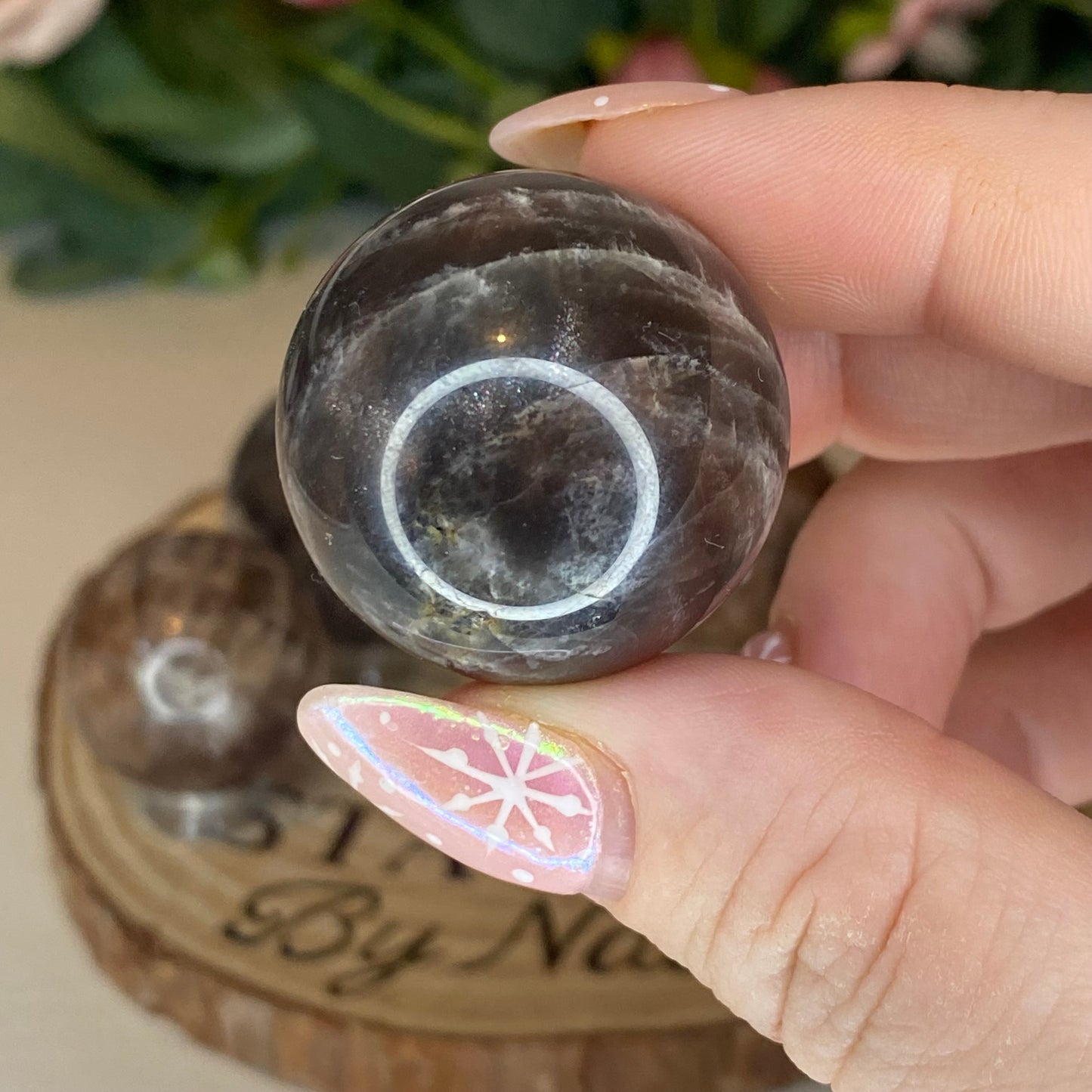 Chocolate Moonstone Spheres