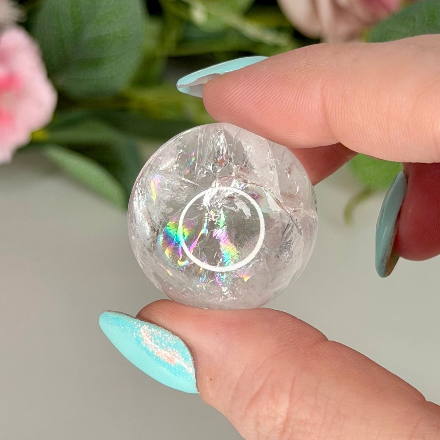Rainbow Clear Quartz Spheres