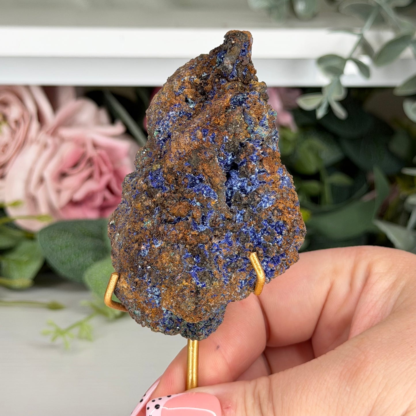 Azurite With Malachite From Indonesia