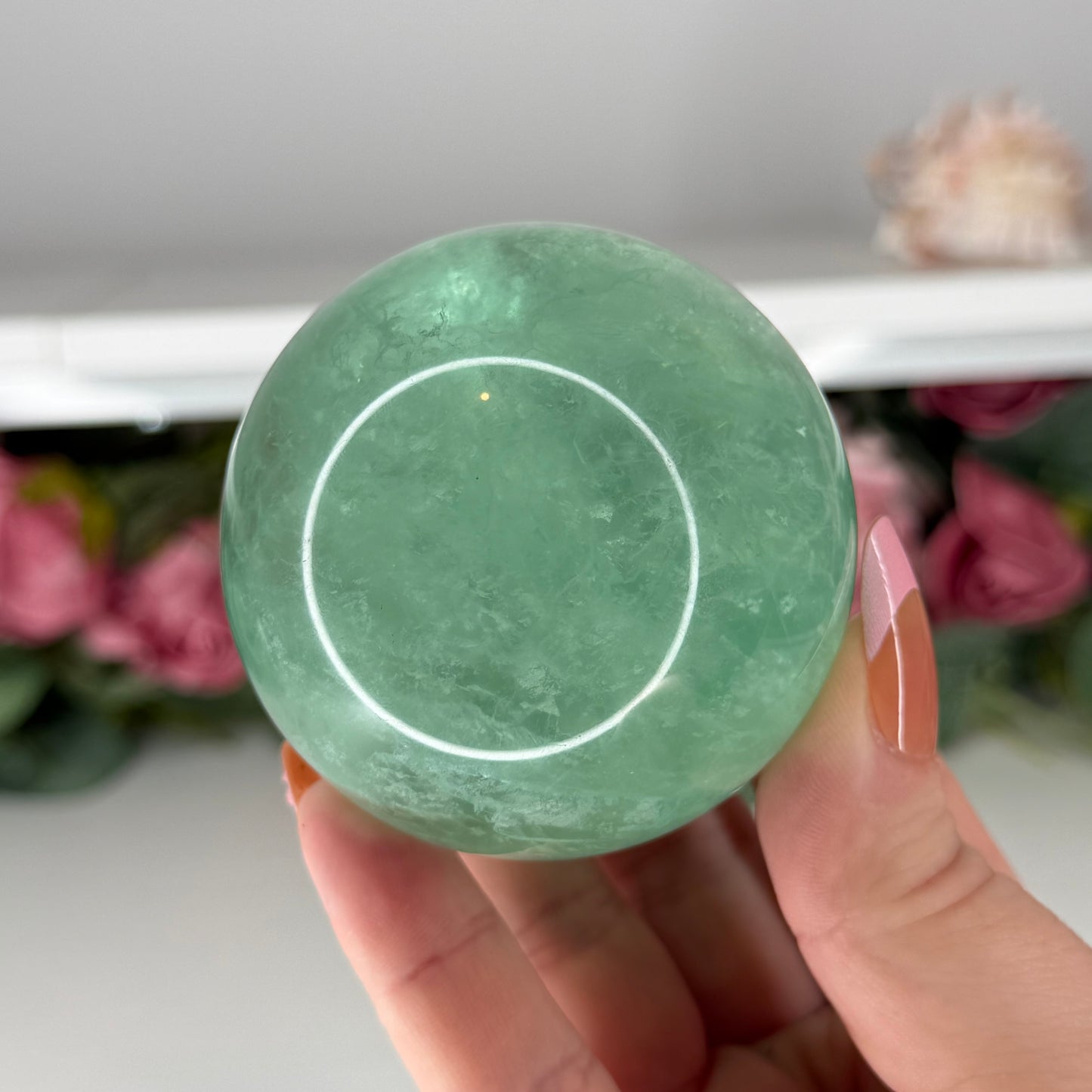 Green Fluorite Spheres