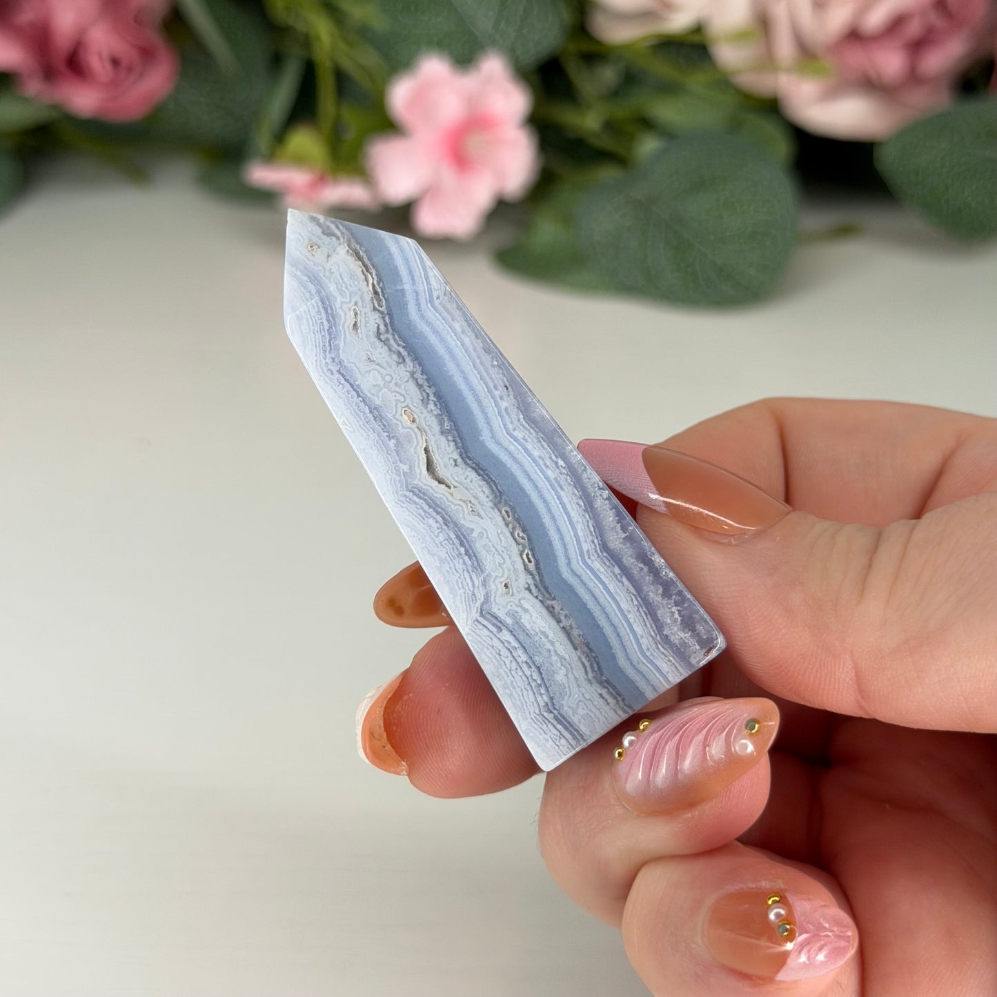 Blue Lace Agate Towers