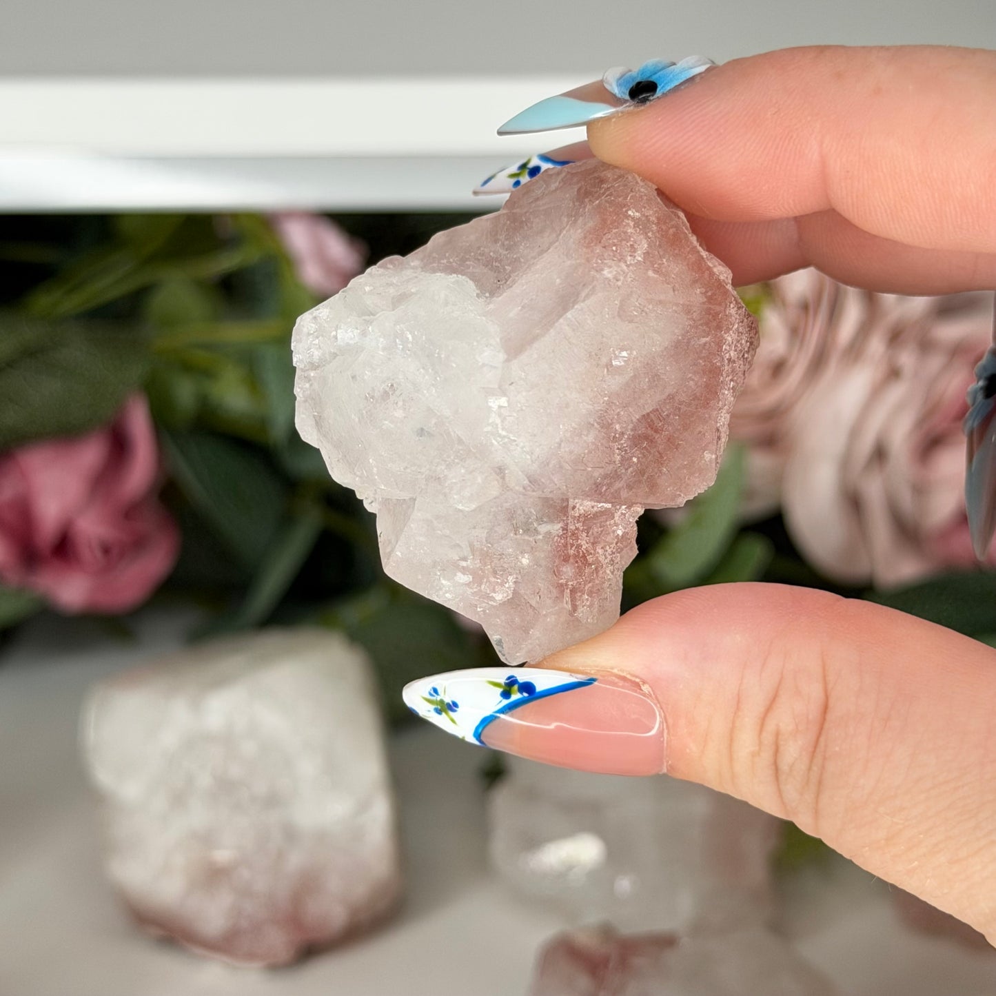 Apophyllite With Pink Chacedony