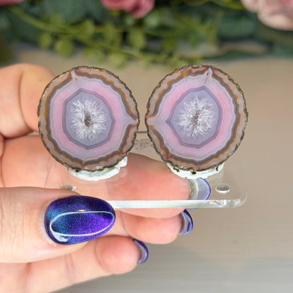 Zhanguo Agate Geode Pairs
